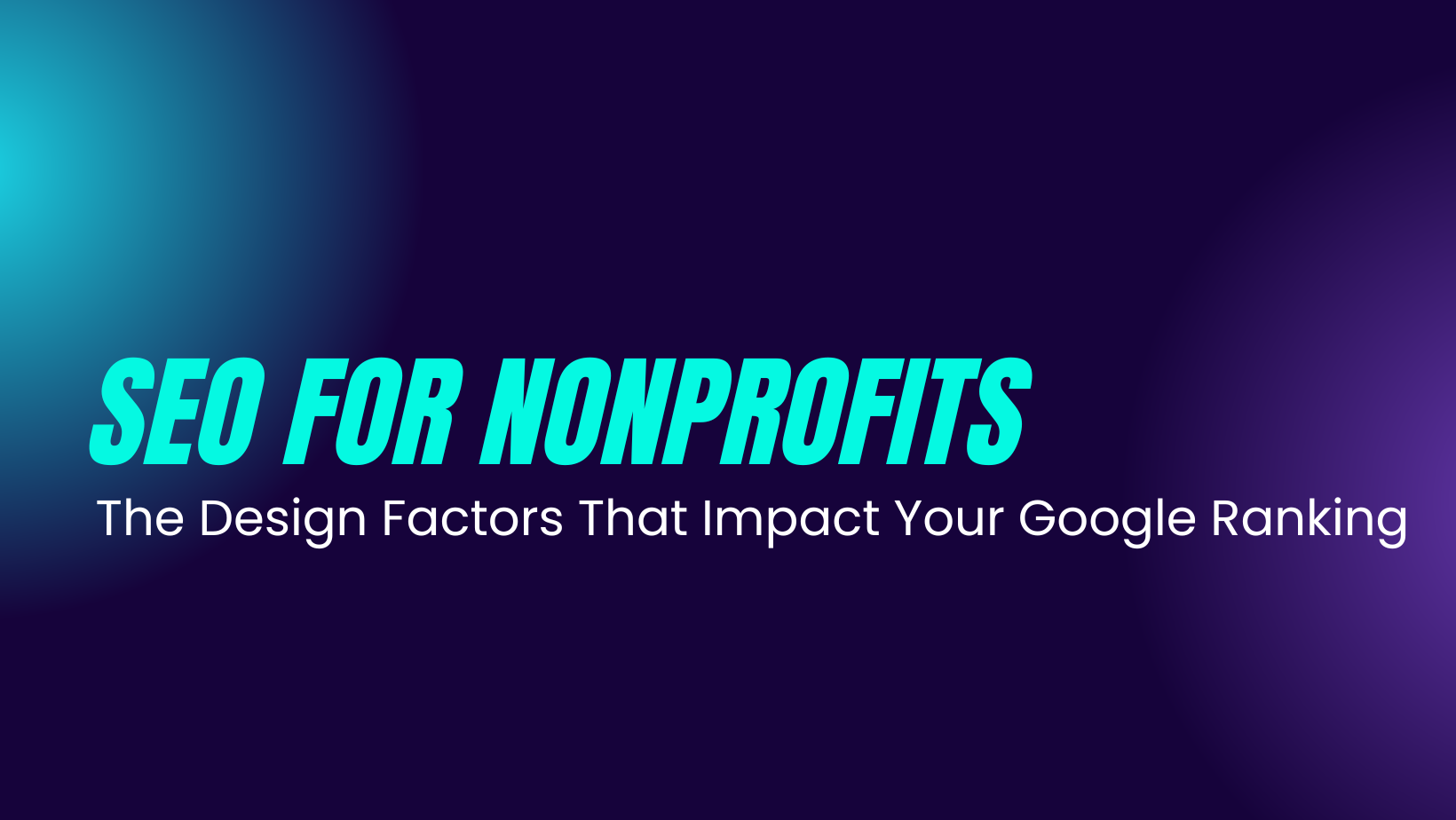 nonprofit website SEO infographic