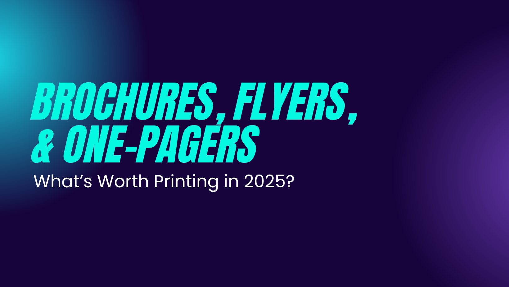 nonprofit print materials