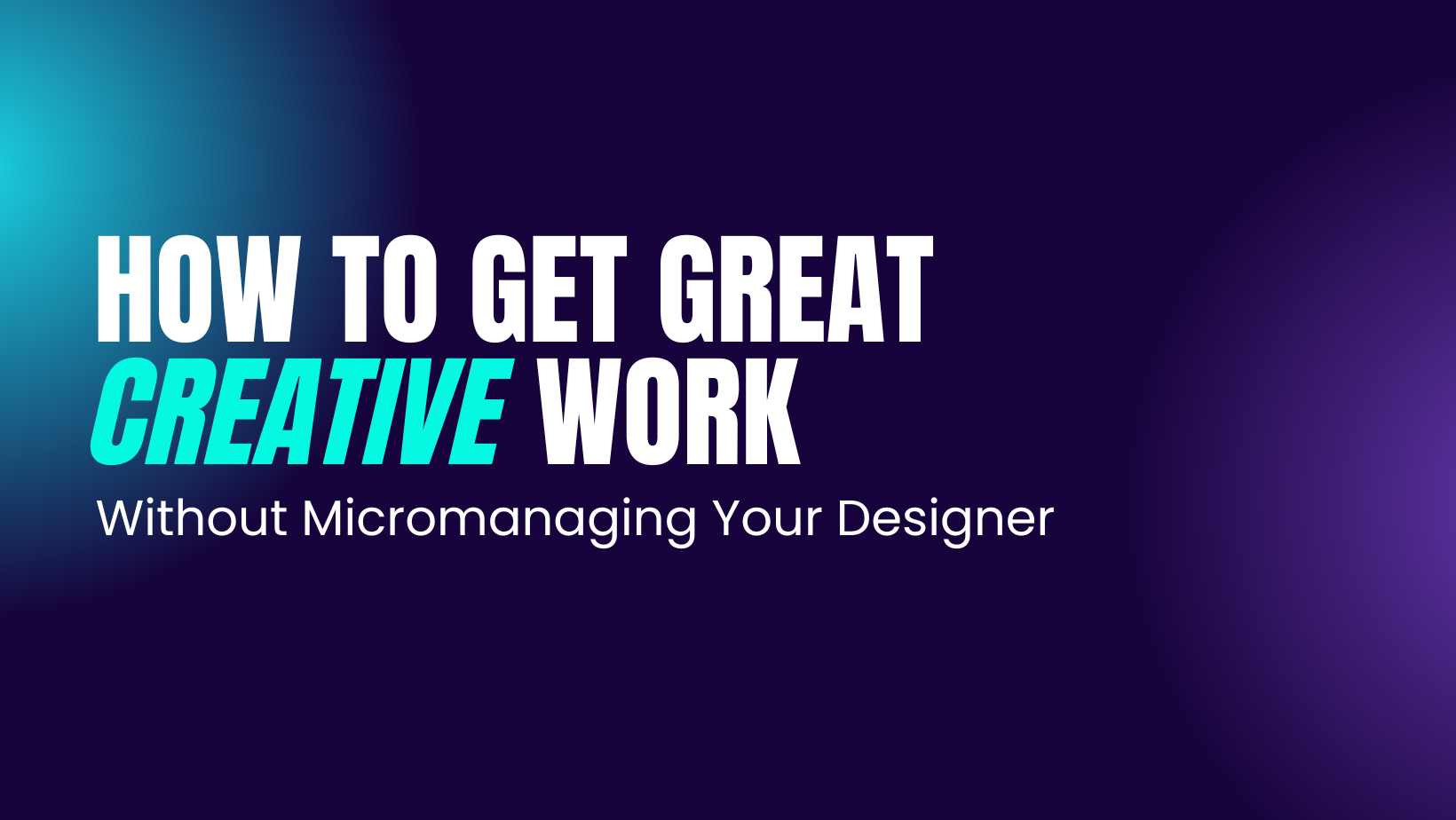 llustration of micromanaging creative work in nonprofit campaigns